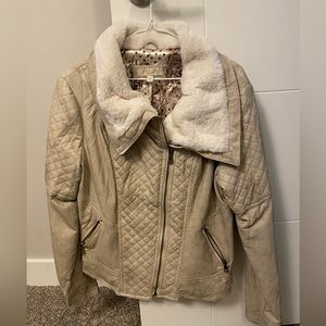 Guess faux leather fur jacket